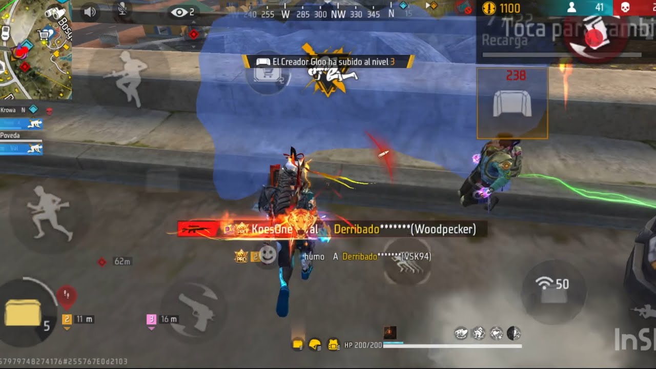 ASI SE VE JUGAR CON ESTILO AL FREE FIRE COMPETITIVO 