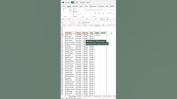 How to calculate Payroll in excel for office tips#viralvideo
