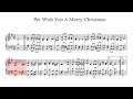We Wish You A Merry Christmas- piano solo+ sheet music