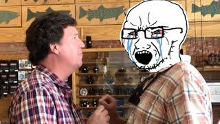 &quot;Settle down, Son&quot; Tucker Carlson Owns Dan Bailey at Montana Fishing Store