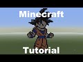 Minecraft pixel art tutorial  goku