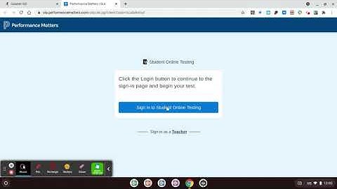 Student Login to Performance Matters
