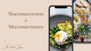 Macronutrientes e Micronutrientes - O que são? Suas funções no organismo e Alimentos fonte.