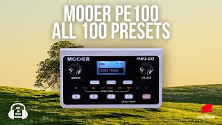 : MOOER PE100 - ALL 100 PRESETS