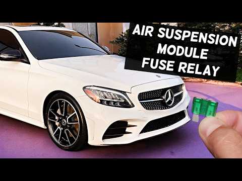 MERCEDES W205 Air Suspension Control Module Fuse Relay Location C300 C400 C450 C43 C63 C250 C200 C18