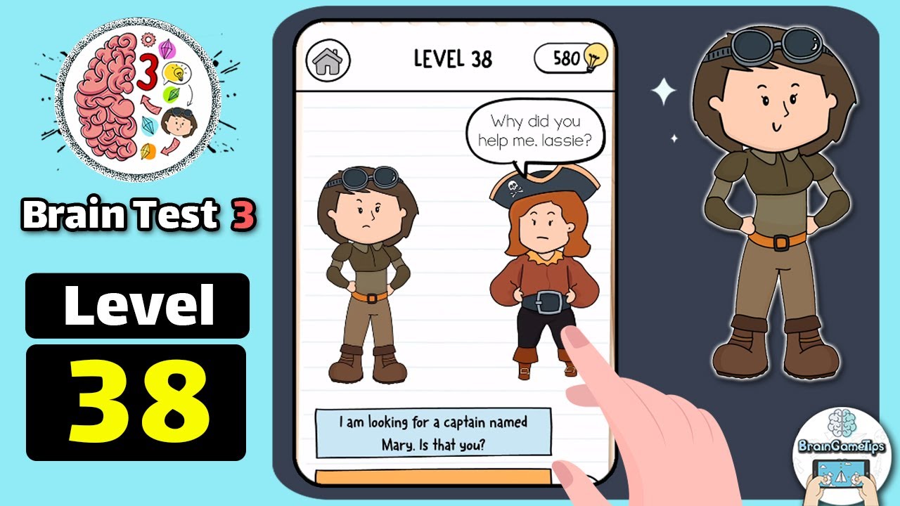 Brain Test 3: Tricky Quests - Level 38 Why Did You Help Me Lassie Answer