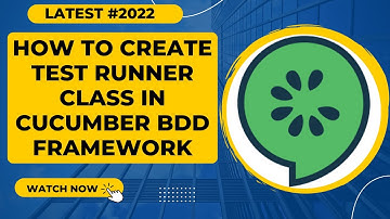 #4 How to create test runner class in Cucumber| Beginner Level |Cucumber BDD Framework