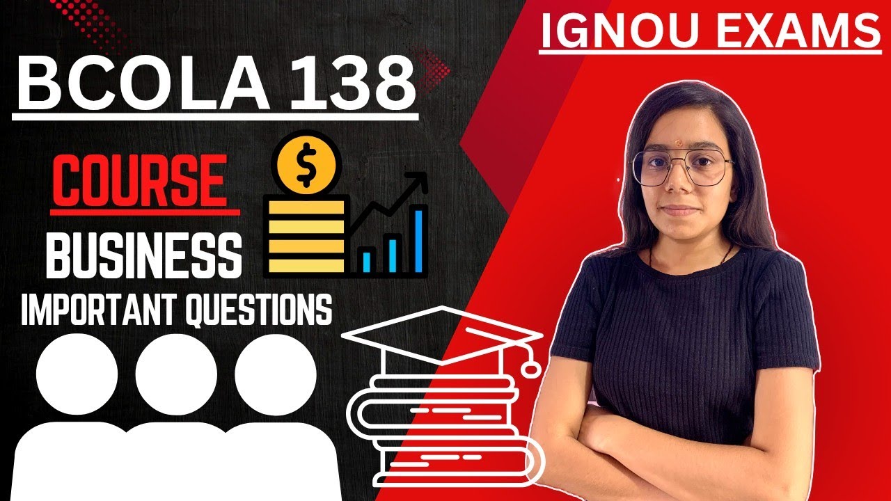 #18 BCOLA 138 PART 2 |  COMMERCE CONCEPTS |  IMPORTANT QUESTIONS | IGNOU WALAY SARAS MAM