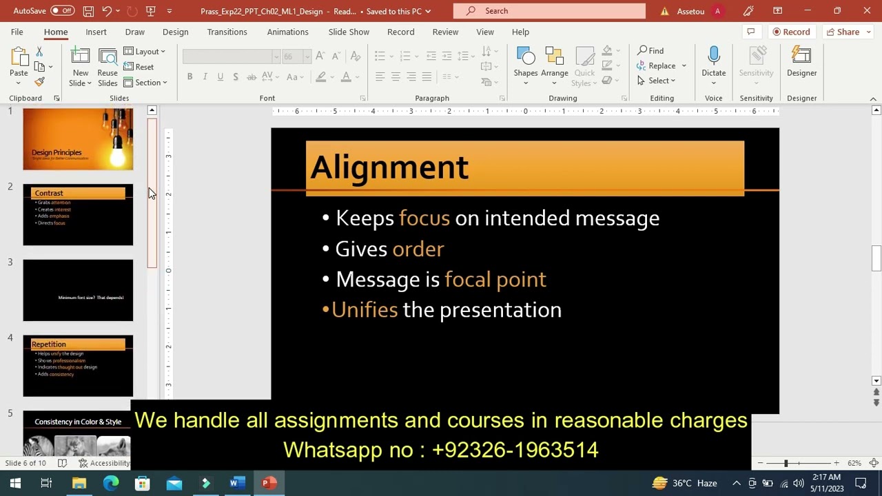 Exp22_PowerPoint_Ch02_ML1_Design | Step_by_Step