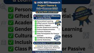 8613 project Theme and Sub Theme #spring2026 #theme #8613