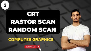 Cathode ray tube in computer graphics | Raster and random scan display in computer graphics