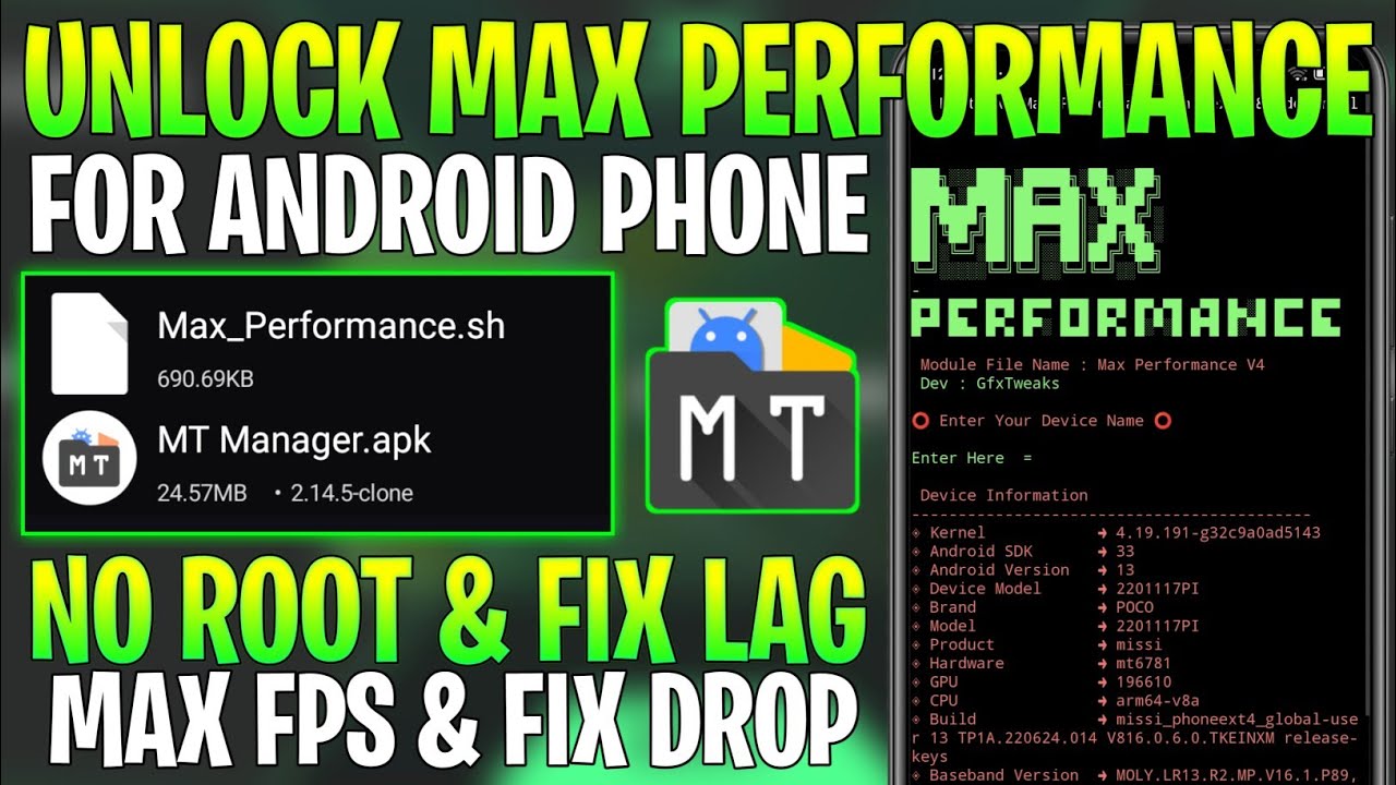 Unlock Max Performance ( No Root ) || Latest Module File V4 !! No Root ...