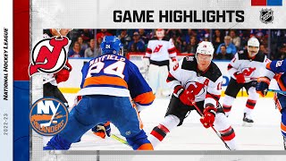 Devils @ Islanders 10/20 | NHL Highlights 2022
