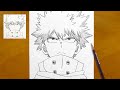 How To Draw Bakugo Katsuki Step By Step My Hero Academia Drawing Anime Pencil Art 