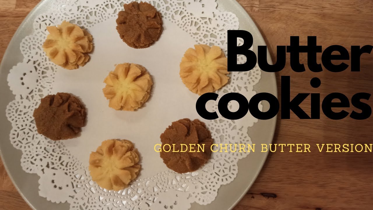 Another butter cookies recipe Golden churn butter version YouTube