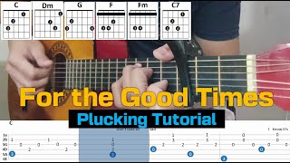 ⭐️For the Good Times ( Plucking Tutorial) - Perry Como