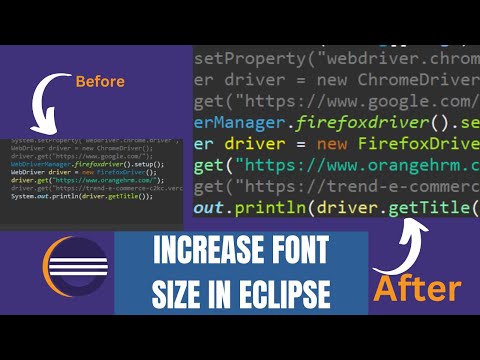 Increase Font Size In Eclipse | How to Make Text Bigger in Eclipse IDE |Adjust Font Size in Eclipse