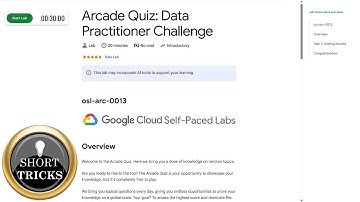 Arcade Quiz: Data Practitioner Challenge | osl-arc-0013 | #qwiklabs | #arcade | #solution
