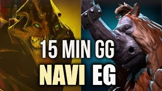 15 Min GG! NAVI vs EG OWNAGE Starladder s2 Dota 2