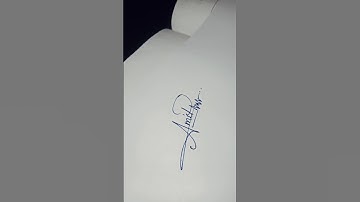 Amit name signature style #shorts #signature #letter A #viral #trending short #handwriting