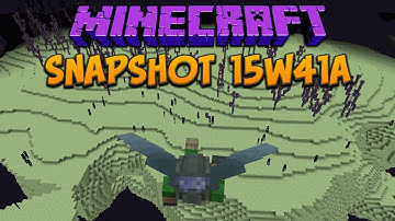 Minecraft 1.9 Snapshot 15w41a Elytra Flight & Boats Fixed!