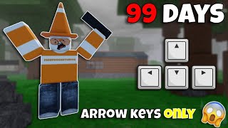 🌲🔦Surviving 99 Nights In The Forest But I Can Only Play With Arrow Keys..🌲🔦