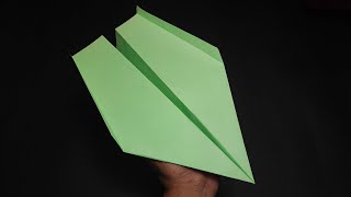 How to make paper airplanes flying long and far green version