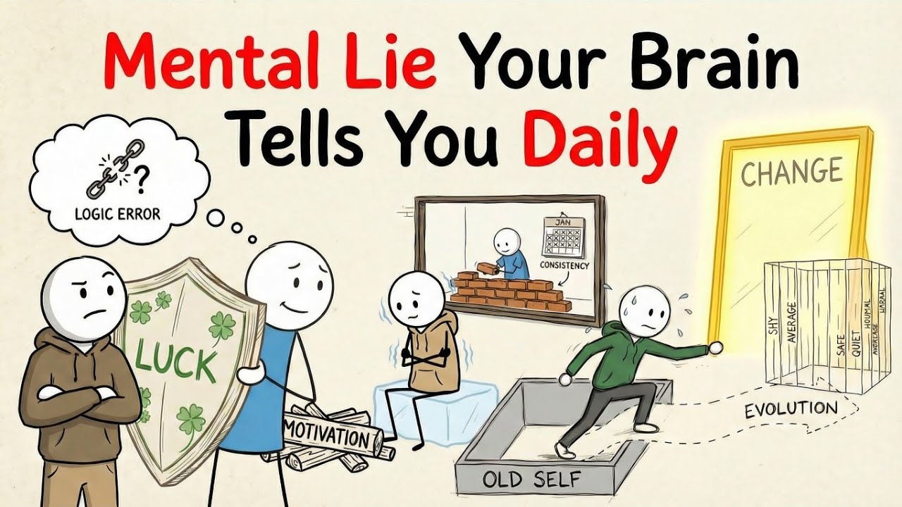 Every Mental Lie Your Brain Tells You Daily Explained - YouTube