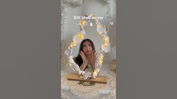 DIY mermaid mirror from shells 🪞🐚 #diy #roomdecor