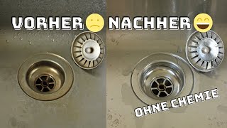 Abfluss verstopft? Abfluss & Spüle schnell & einfach reinigen ganz ohne Chemie
