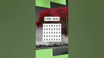 Observation Visual Test: 5 Seconds For You To Spot 5234. Try Your Skills!  #search #puzzle #shorts