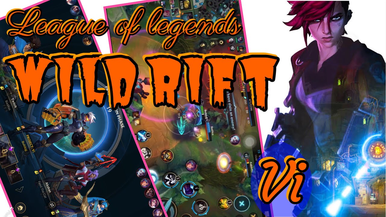 WILD RIFT/LEAGUE OF LEGENDS/VI SOLO RANK GAME/TRIPLE KILL/KILLING SPREE ...