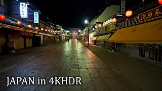 4K・ Extensive night walk in Nagano・4K HDR