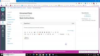 Using Math EDITOR in Canvas