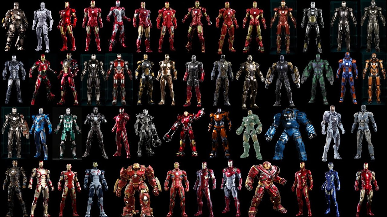 Secrets Behind All 52 MCU Iron Man Armor Suits YouTube
