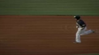Zack Cox hits a home run for the Zephyrs