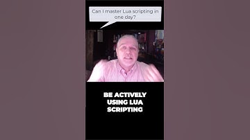 Can I master Lua scripting in one day? #shorts