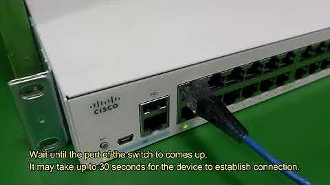 How to Access Cisco Catalyst 1000 48port Switch Web GUI