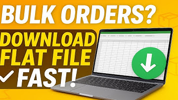 "How to Download Flat File for Bulk Orders in Amazon Seller Central – Step by Step"