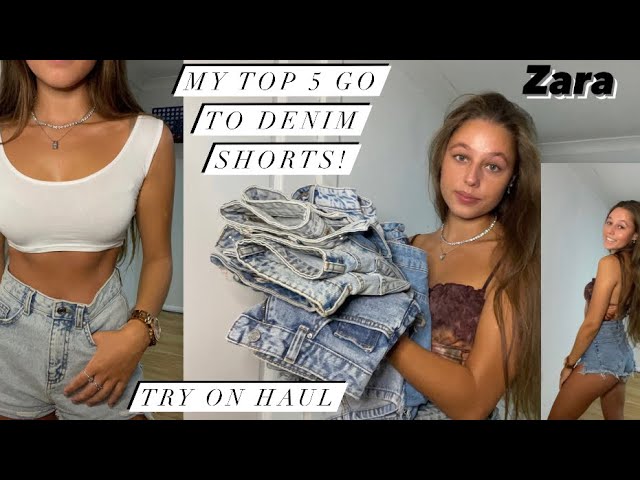 my favorite jean shorts + try on!! 😚 let me know if you guys have any, demetra