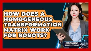 How Does A Homogeneous Transformation Matrix Work For Robots? - Everything About Robotics Explained