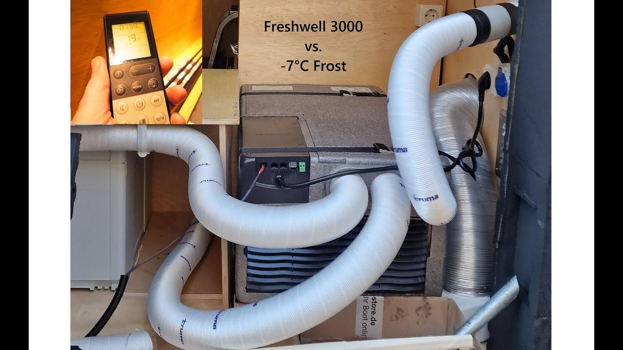 Dometic FreshWell 3000 vs. gefrohrenener Camper -7° Außentemperatur. Wird es warm?