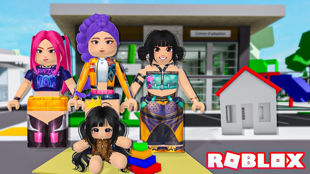 UNE PELUCHE PAUVRE SE FAIT ADOPTER PAR LES KPOP DEMON HUNTERS! BROOKHAVEN RP ROBLOX