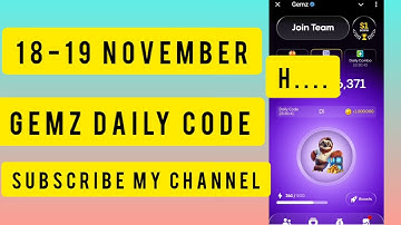 Gemz Daily Cipher code today 18 november | Gemz Daily Code Today 18-19 November |