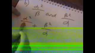 Tom's Further Maths Tutorials - MFP1 - Chapter 1 Roots of Quadratic Equations