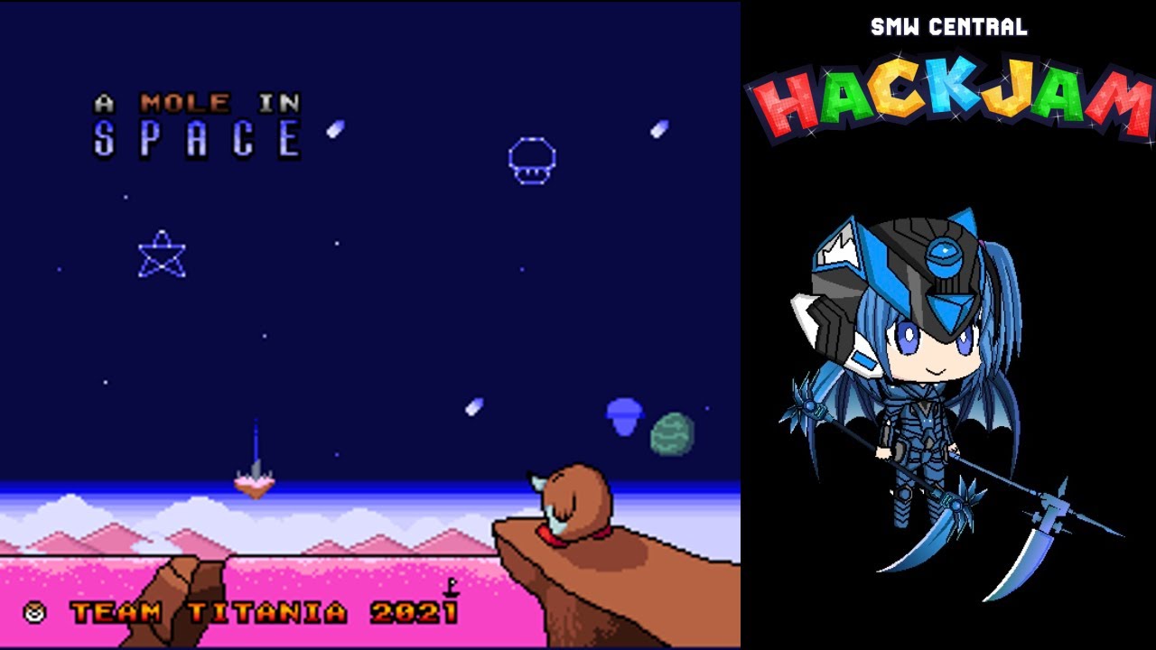 SMW Hack: SMWCentral HackJam 2021 [A Mole In Space]