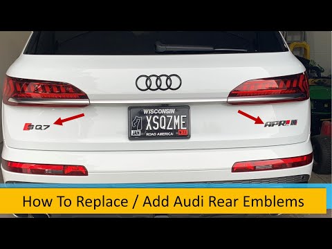 How to Replace Audi Emblems / Add Emblems – DIY – Audi Q5 SQ5 B9 / Q7 SQ7 4M