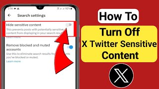 How To Turn Off X (Twitter) Sensitive Content Setting | Turn Off Twitter Sensitive Content