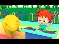 Learn colors & numbers -  Fun at the Amusement Park - Dino the dinosaur and Kids