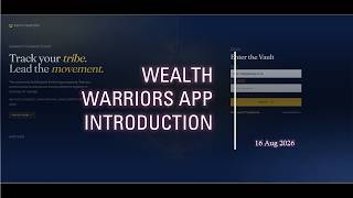 Wealth Warriors App Introduction - 16 Aug 2026 screenshot 3